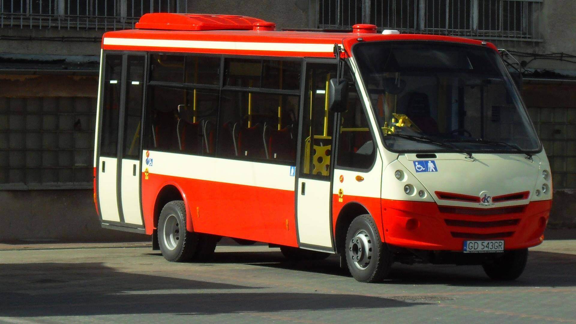 In districts where there aren't that many passengers small buses are servicing common connections.